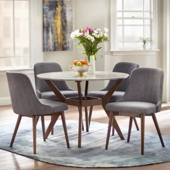 Set of 2 Saville Dining Chairs Gray - Buylateral image {3}