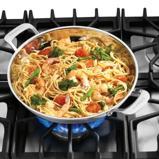 Cuisinart Classic 12" Stainless Steel Everyday Pan with Cover - 8325-30D image {1}