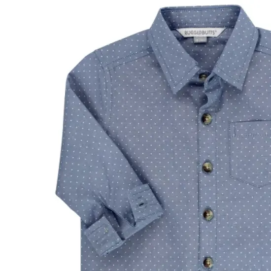 RuggedButts Toddler Boys Long Sleeve Button Down Shirt image {4}