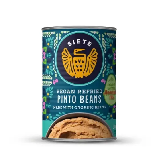 Siete Vegan Refried Pinto Beans - 16oz image {5}