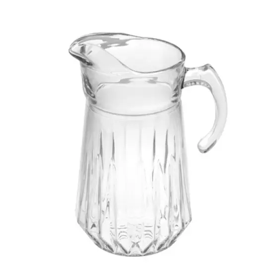 Slickblue Stylish 75 oz Cristalline Glass Pitcher &ndash; Sharp Diamond Cut, Lead-Free, Ideal for Serving Cold & Hot Beverages image {5}