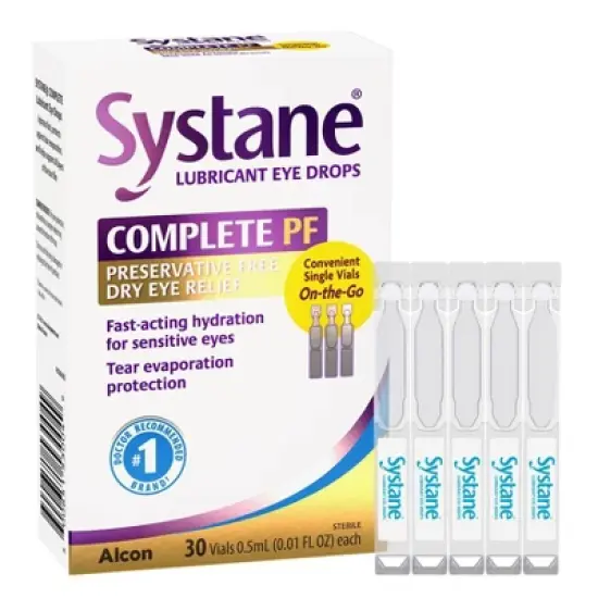 Systane Complete Preservative-Free Lubricant Eye Drops - 0.3 fl oz/30ct image {7}