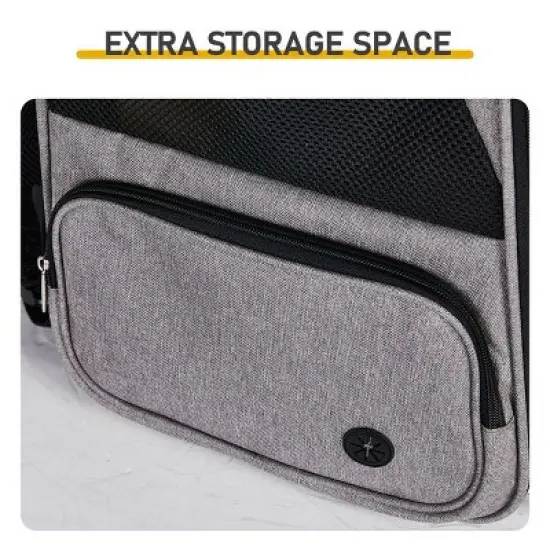 Munora - Expandable Pet Carrier Backpack - Front & Back Extension - Breathable Mesh Travel Pack for Small Dogs/Cats up to 26 lbs image {7}