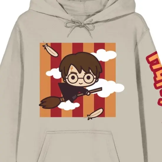 Harry Potter Chibi Harry Adult Natural Graphic Hoodie image {1}