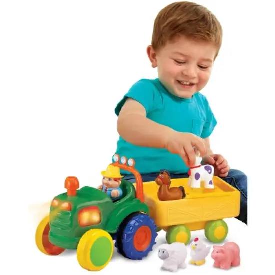 Kidoozie Funtime Tractor, Motorized Farm Playset with Animal Sounds, Ages 12 months and up image {4}