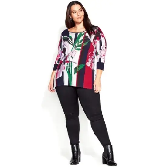 Women's Plus Size Romy Top - berry | AVENUE image {5}