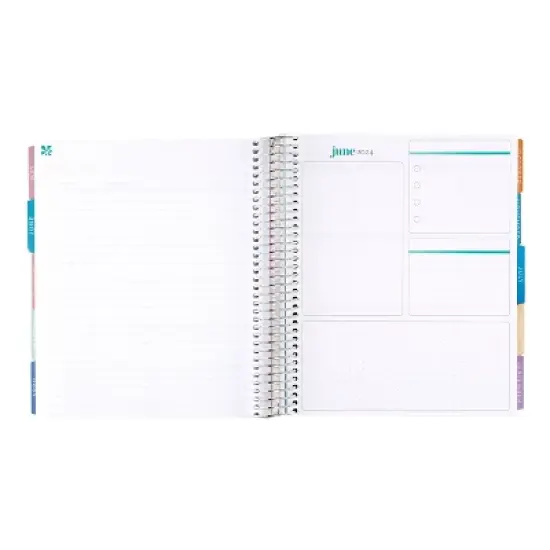 Erin Condren 2024 Planner 7"x9" Daily/Monthly Vertical Coiled Abstract Circles image {5}