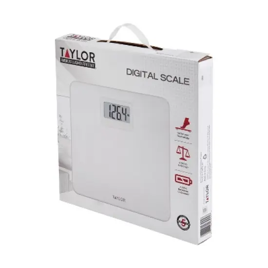 Taylor&reg; Precision Products Digital Plastic Bath Scale, White, 330-Lb. Capacity image {4}