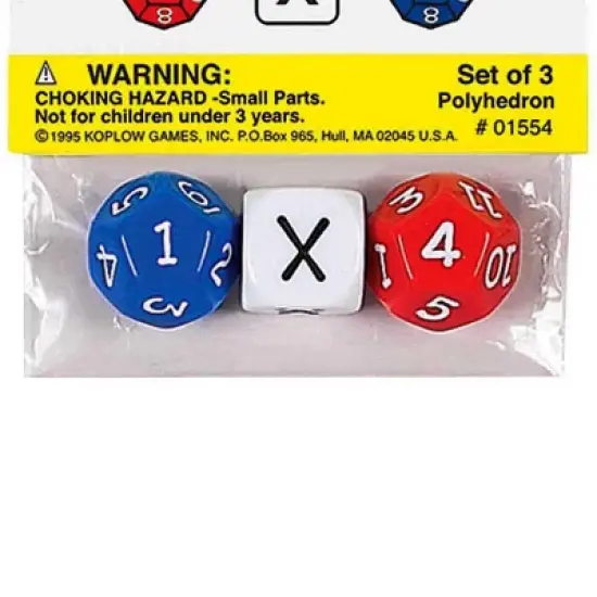 Koplow Games Intermediate Multiplication Dice, Pack of 3 image {2}