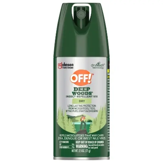 OFF! Deep Woods Mosquito Repellent Bug Spray Travel Size - 2.5oz image {9}