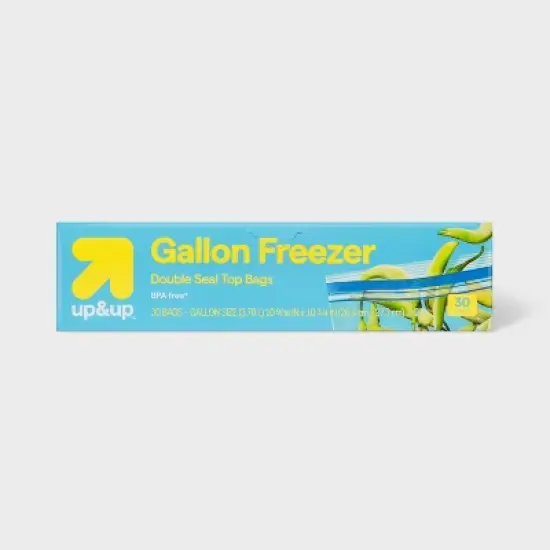 Gallon Freezer Storage Bags - up&up&trade; image {5}