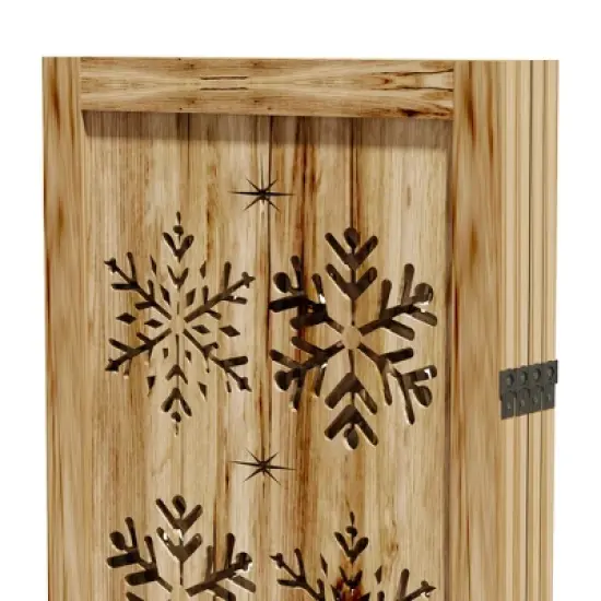 Lirago 68 in. Wood Outdoor Privacy Screens Garden Outdoor Fence 4 pieces Brown image {8}