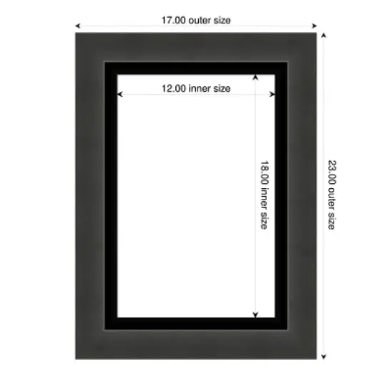 Amanti Art Tuxedo Black Framed Dry Erase Magnetic Board image {4}