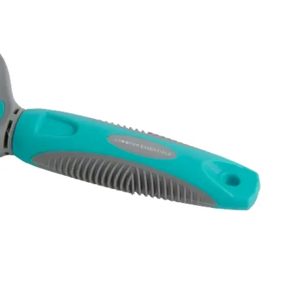 Groomer Essentials Double-Sided Deshedding Tool Rake 9/17 Blades - Dog Brush for Shedding and Mat Removal, Ideal for Medium to Long Coats image {4}