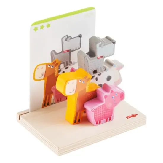 HABA On The Farm Stacking Toy (Made in Germany) image {3}