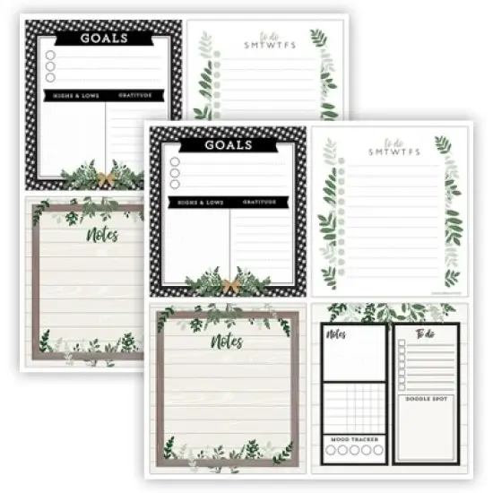 Carson Dellosa Education Farmhouse Notepad Set, 4 Per Set, 2 Sets image {4}