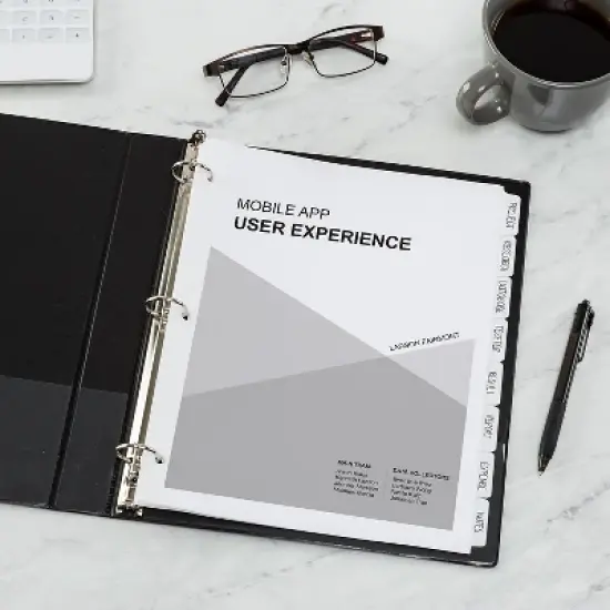 Avery Write-On Plain-Tab Dividers 8-Tab Letter 24 Sets 11507 image {5}