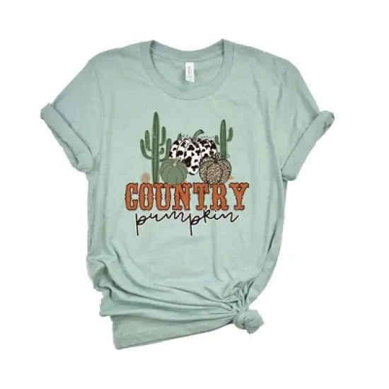 Simply Sage Market Women's Country Pumpkin Cactus Short Sleeve Graphic Tee image {5}