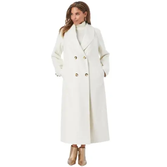 Jessica London Women&rsquo;s Plus Size Long Shawl Collar Coat image {3}