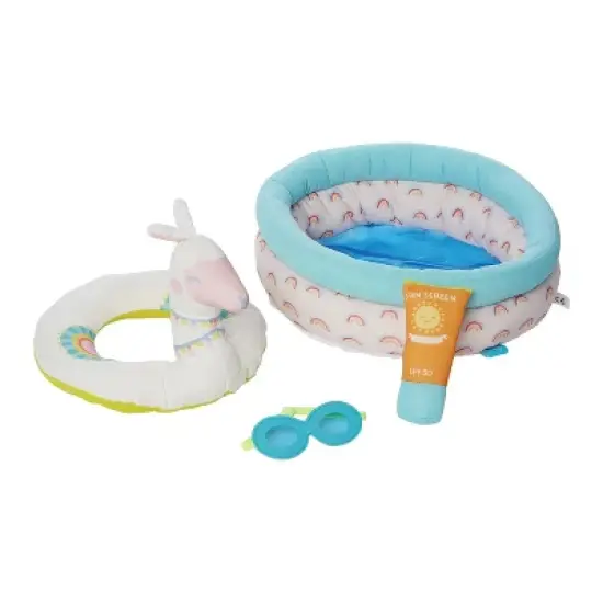 Manhattan Toy Stella Collection Pool Party 4 Piece Baby Doll Pool Playset for 12" and 15" Stella Dolls image {7}