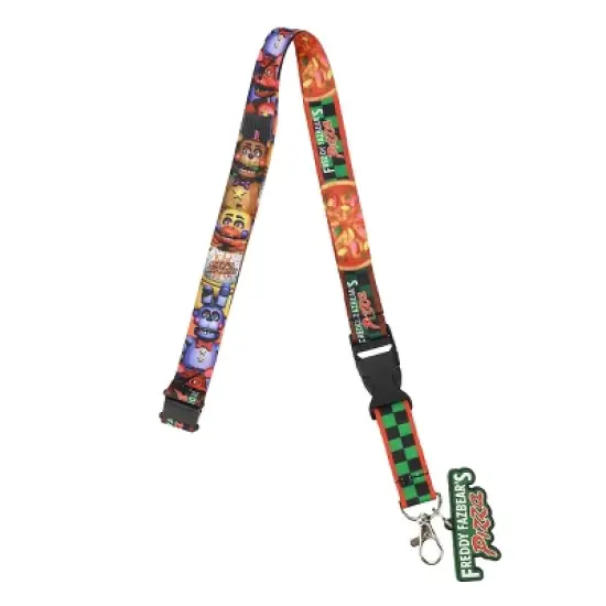 Five Nights at Freddy&rsquo;s Character Collage 22-inch Lanyard with Clear ID Sleeve and Rubber Charm image {4}