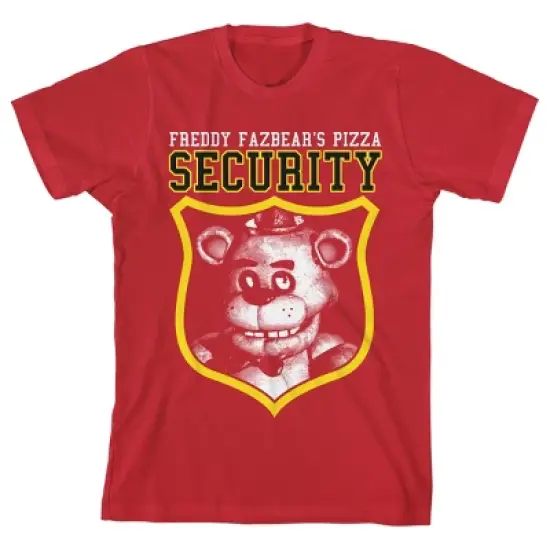 Bioworld Five Nights At Freddy's Fazbear's Pizza Security Layout Screen Print on Athletic Heather Tee image {2}