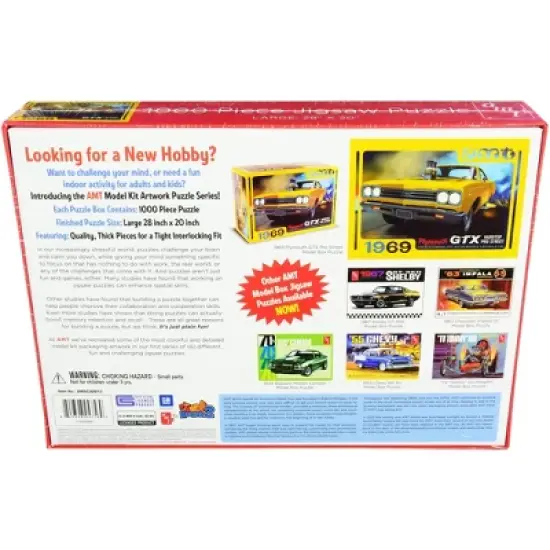 Jigsaw Puzzle 1969 Plymouth GTX Hardtop Pro Street MODEL BOX PUZZLE (1000 piece) by AMT image {2}