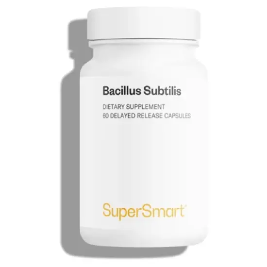 SuperSmart Bacillus Subtilis 3 Billion CFU per Day (High Potency) - Spore Probiotic Supplement | Non-GMO & Gluten Free - 60 DR Capsules image {8}