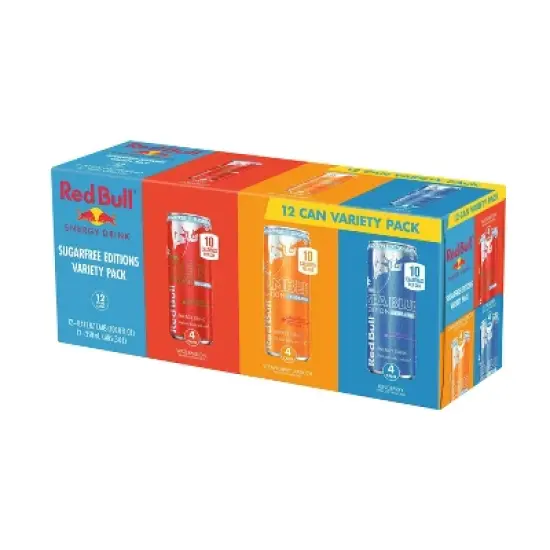 Red Bull Variety Pack Sugar Free Energy Drink - 12pk/8.4 fl oz Cans image {7}