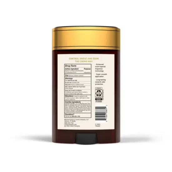 Cremo Solid Antiperspirant Italian Bergamot - 2.65oz image {1}