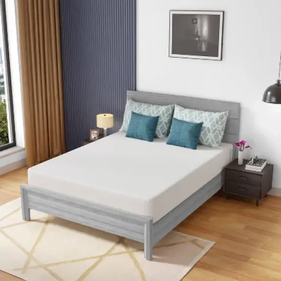 FDW 10 inch Gel Memory Foam Comfort Foam Mattress , CertiPUR-US Certified Mattress for Cooler Sleep Supportive & Pressure Relief,White image {5}