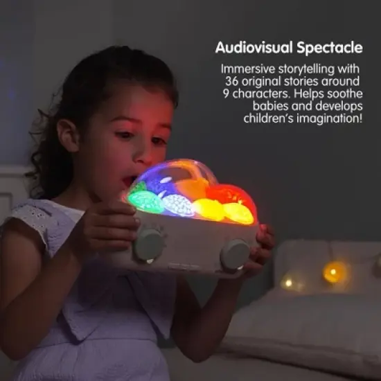 CloudBox Storyteller with 36 stories, Sound Machine with Light Projection image {3}