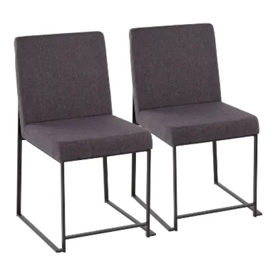 Set of 2 High Back Fuji Dining Chairs image {13}