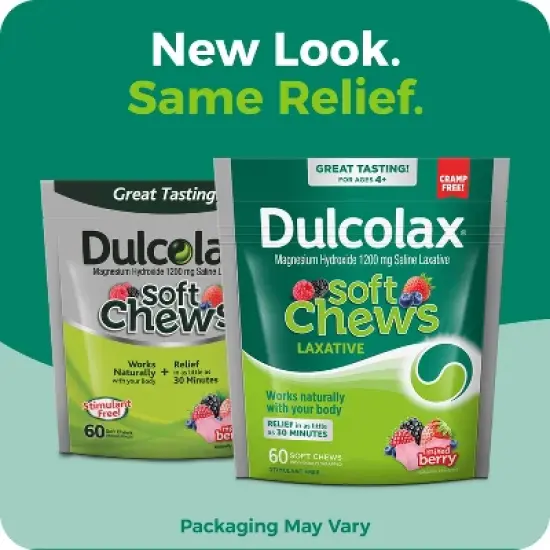 Dulcolax Laxative Stool Softener Soft Chews - 60ct image {1}