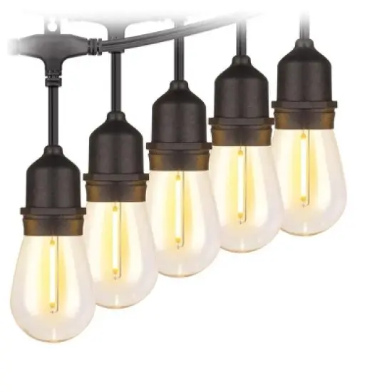 Itopfox 96FT LED Outdoor String Lights, Dimmable Waterproof Patio Lights with Shatterproof Edison Vintage Bulbs for Backyard Porch Garden image {9}