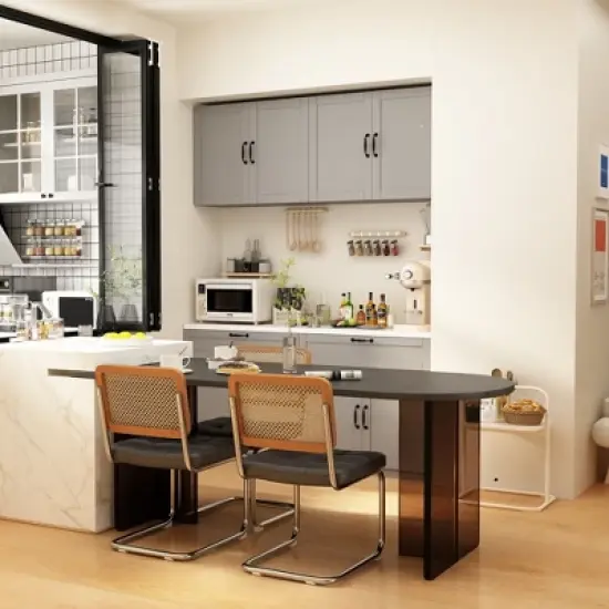 Famapy Split Kitchen Pantry Cabinet Storage Cupboard image {12}