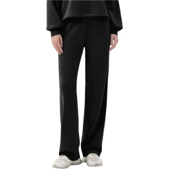 Anna-Kaci Active Women's Wide Leg Lounge Pants with Elastic Drawstring Waist image {5}