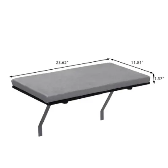 Sandinrayli Cat Window Seat Wall Mount Perch House, Heavy Duty Cat Bed Shelves Furniture, Grey image {2}