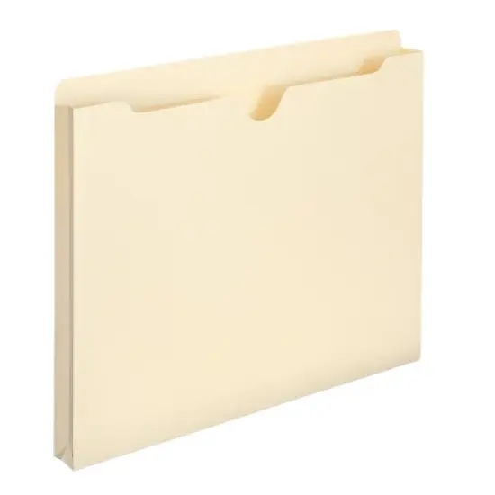 Smead File Jacket, Reinforced Straight-Cut Tab, 1" Expansion, Letter Size, Manila, 50 per Box (75520) image {4}