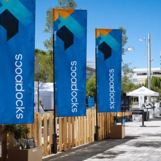 Yescom Universal Flag Pole Holder Deck Mount Bracket for Outside Fit 1" to 2 3/8" Pole Black image {7}