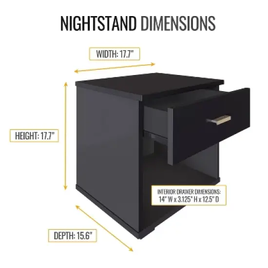 Noah Single Drawer Nightstand - Eco Dream image {7}