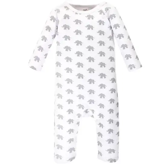 Touched by Nature Baby Organic Cotton Coveralls 3pk, Marching Elephant image {2}