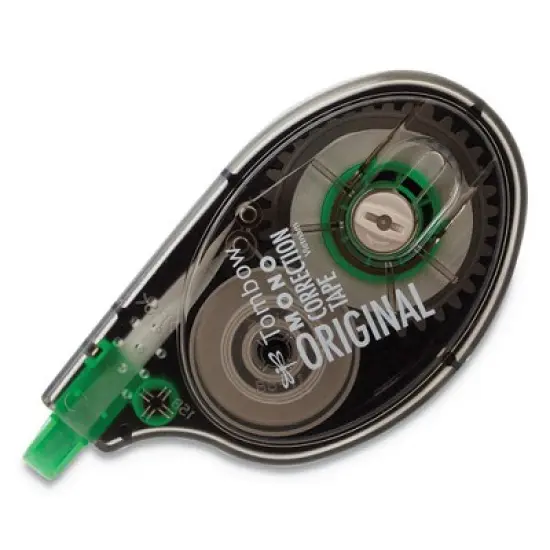 Tombow Mono Correction Tape, Non-Refillable, Gray/Clear Applicator, 0.17" x 394", White Tape, 4/Pack image {4}