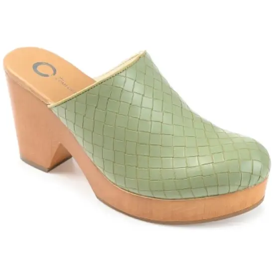 Journee Collection Womens Kelsy Mules Mid Block Heel Round Toe Pumps image {12}