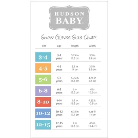 Hudson Baby Unisex Snow Gloves, Heather Charcoal image {2}