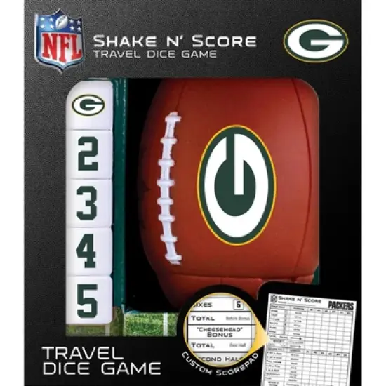 MasterPieces Officially Licsenced NFL Green Bay Packers Shake N' Score Dice Game for Age 6 and Up image {1}