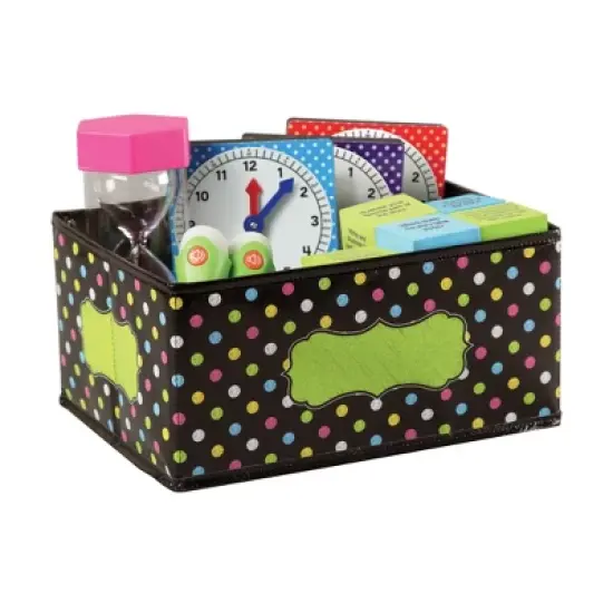Teacher Created Resources&reg; Chalkboard Brights Small Storage Bin, 8" x 11" x 5" image {1}