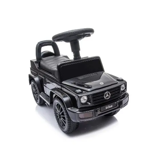 Best Ride On Cars Realistic Children's Mercedes G-Wagon Foot to Floor Ride Along Car & Push Behind Walker with Hidden Storage and Support Bar image {4}