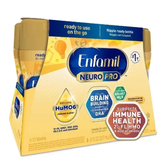 Enfamil NeuroPro Ready to Feed Infant Formula Bottles - 8 fl oz Each/6ct image {4}