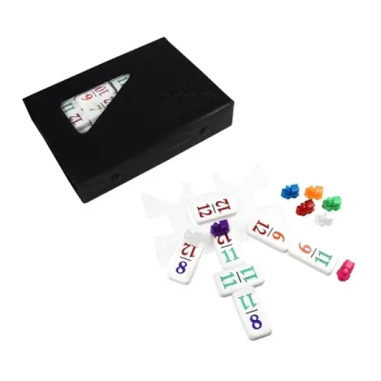 Number Dominoes - Premium Double 12 Set Board Game: Puremco, 1-8 Players, Educational Problem Solving & Instructions image {2}